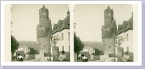 Altes Stereofoto von 1903. Der Runde Turm . Foto Rainer Grambusch