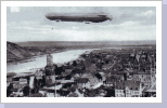 Der Zeppelin im Jahre 1900 über Andernach