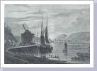 Blick auf den Alten Krahnen, Stahlstich um 1830