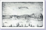 Stahlstich des Franzosen  Nicolas Marie Joseph Chapuy um 1850, Blick auf Andernach